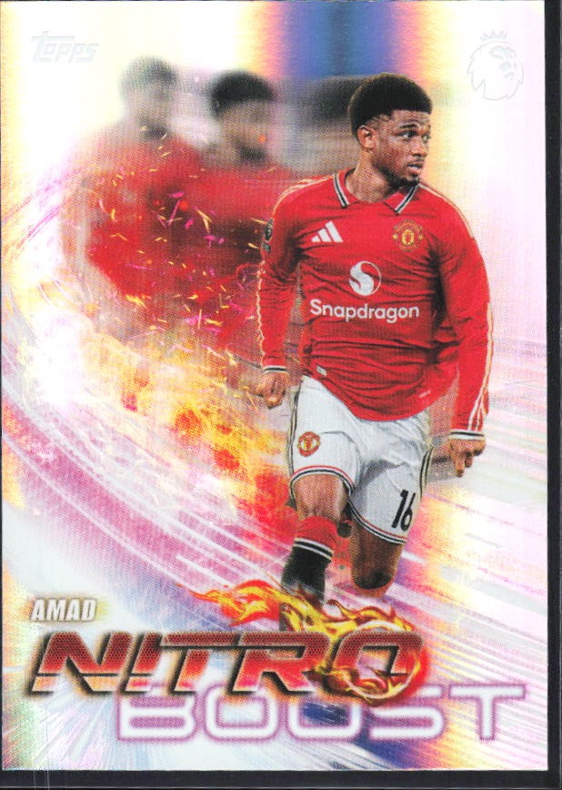 2026-27 Topps Premier League Amad Nitro Boost #NB17 – framsida