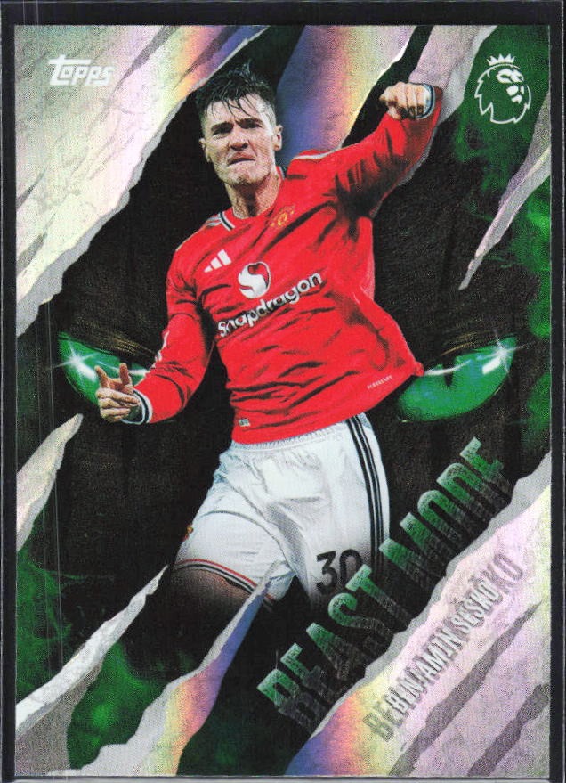 2026-27 Topps Premier League Benjamin Šeško Beast Mode #BM19 – framsida