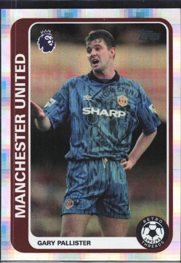 2026-27 Topps Premier League Gary Pallister Retro Threads #RT20 – framsida
