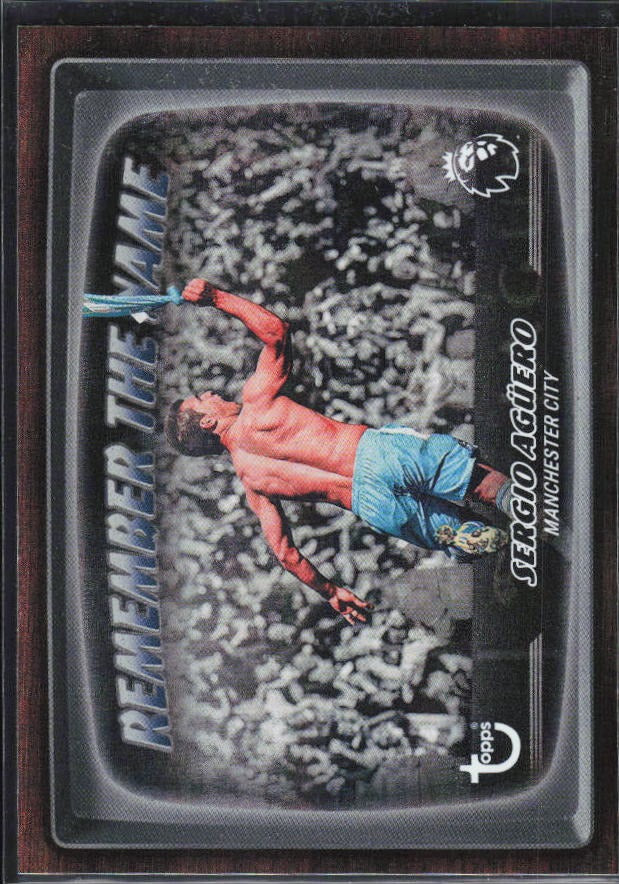 2026-27 Topps Premier League Sergio Agüero Remember the Name #RTN4 – framsida