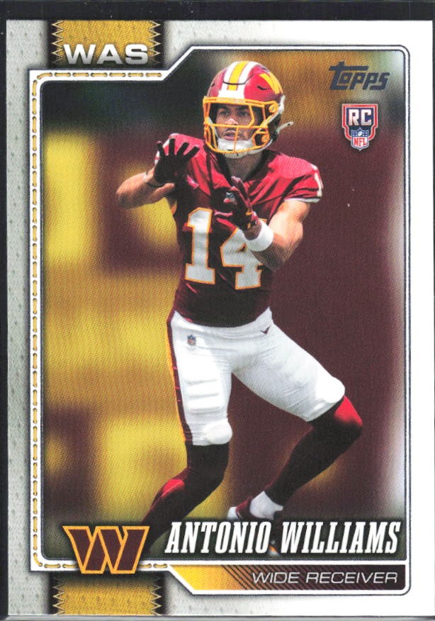 2026 Topps Flagship Football Antonio Williams RC #328 – framsida