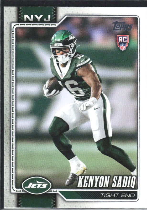 2026 Topps Flagship Football Kenyon Sadiq RC #338 – framsida