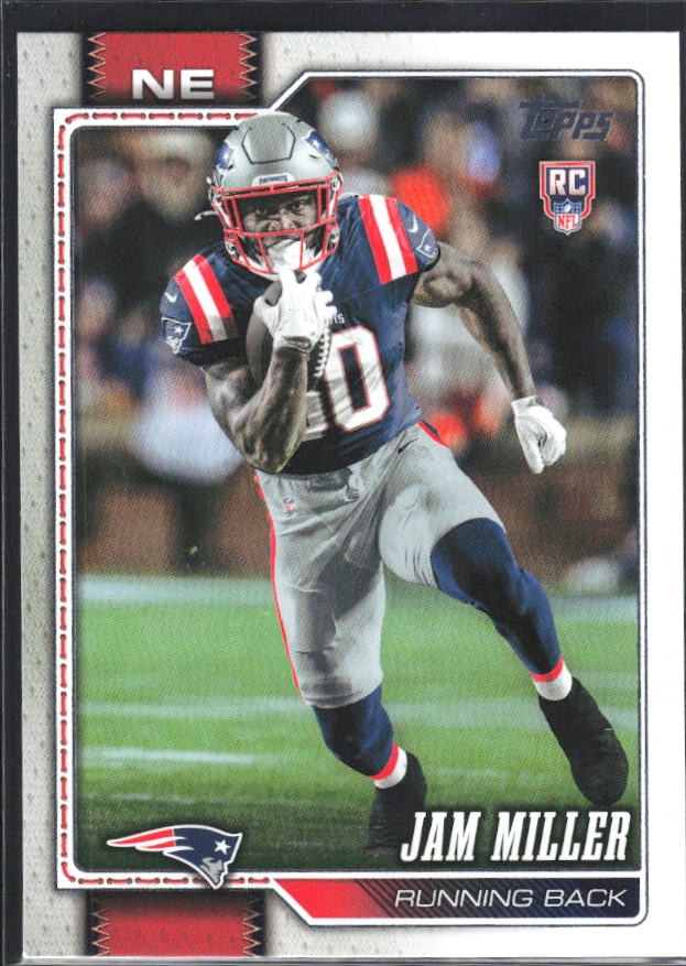 2026 Topps Flagship Football Jam Miller RC #399 – framsida