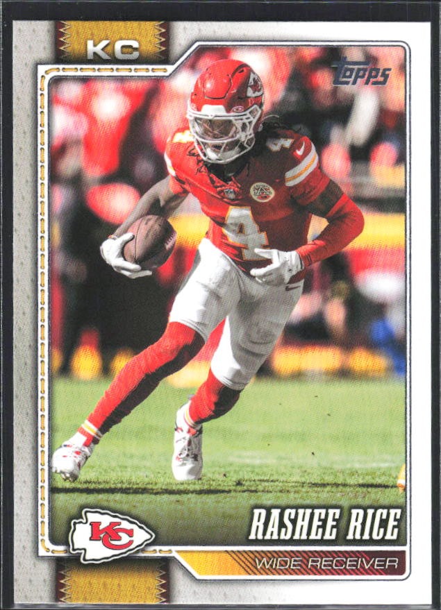 2026 Topps Flagship Football Rashee Rice #101 – framsida