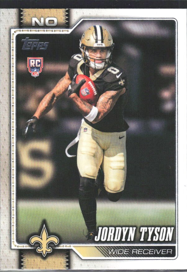 2026 Topps Flagship Football Jordyn Tyson RC #320 – framsida
