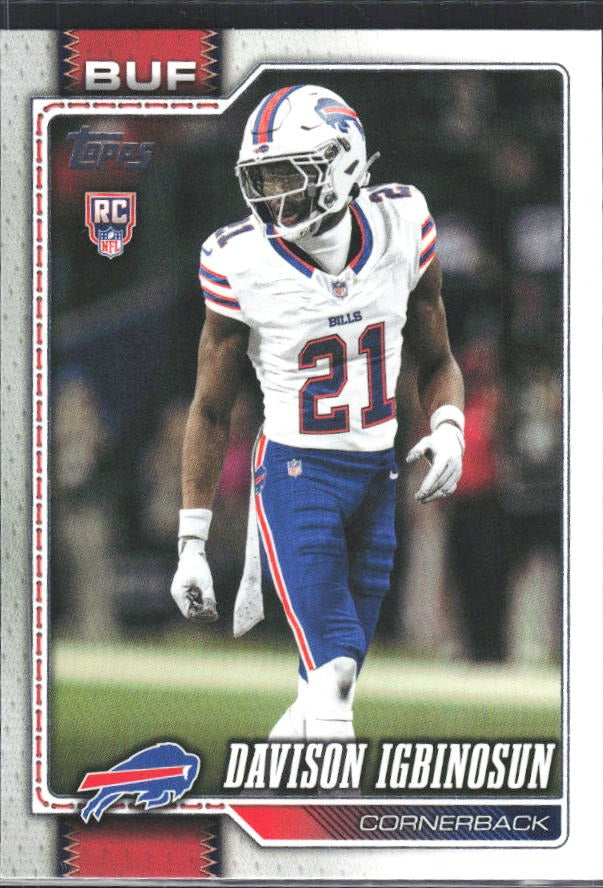 2026 Topps Flagship Football Davison Igbinosun RC #349 – framsida