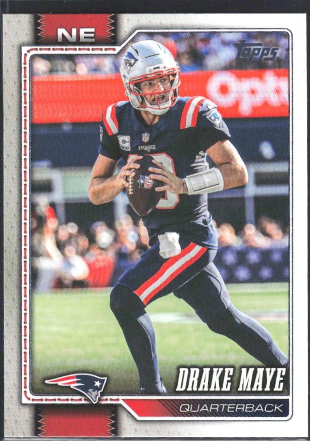 2026 Topps Flagship Football Drake Maye #136 – framsida