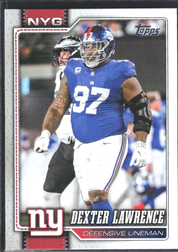 2026 Topps Flagship Football Dexter Lawrence #155 – framsida