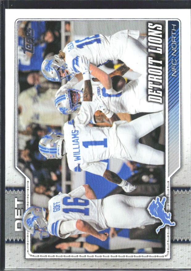 2026 Topps Flagship Football Detroit Lions #273 – framsida
