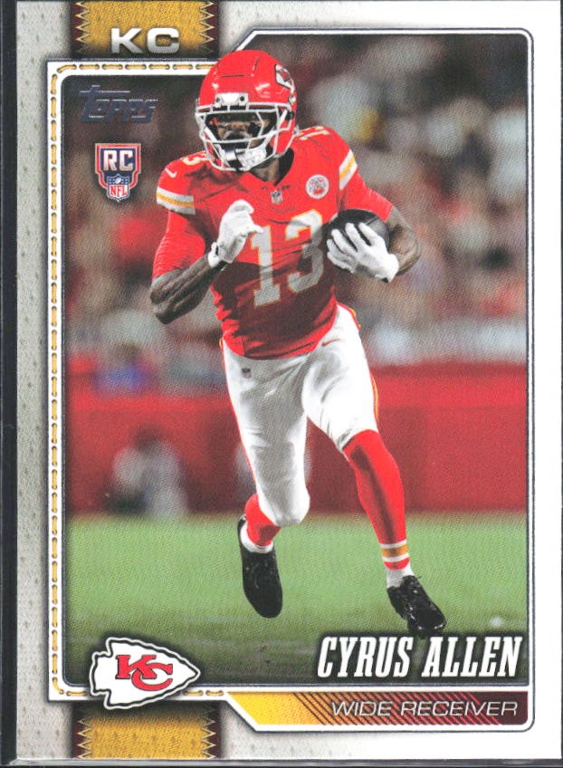 2026 Topps Flagship Football Cyrus Allen RC #382 – framsida