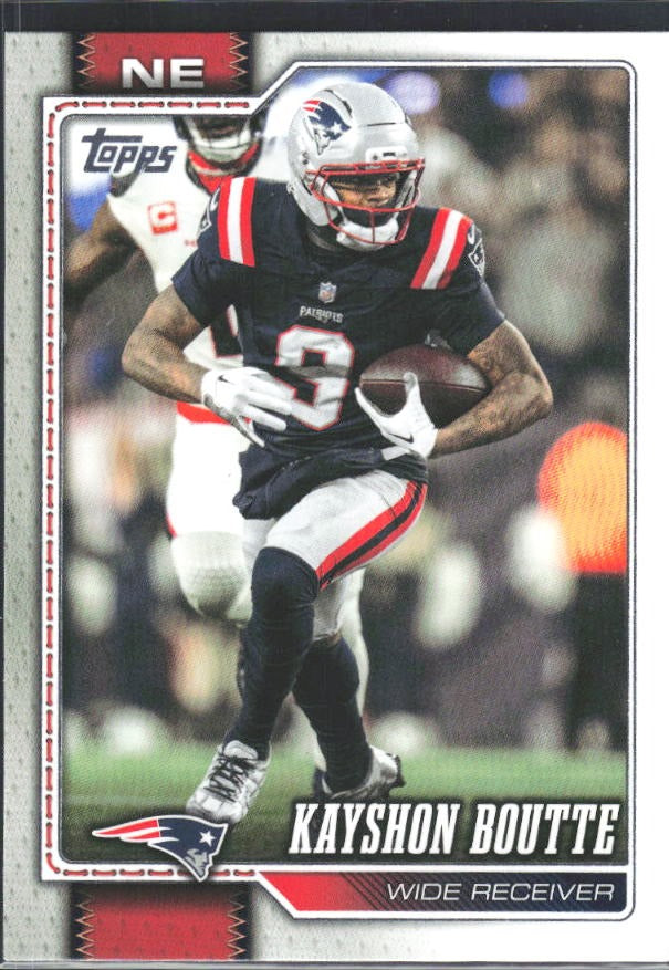 2026 Topps Flagship Football Kayshon Boutte #242 – framsida