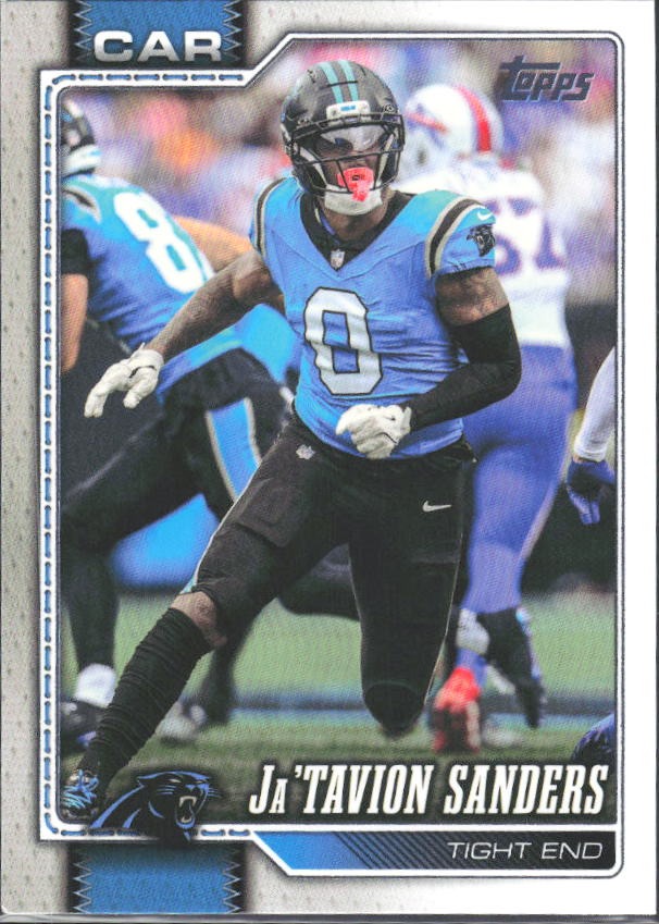 2026 Topps Flagship Football Ja’Tavion Sanders #27 – framsida