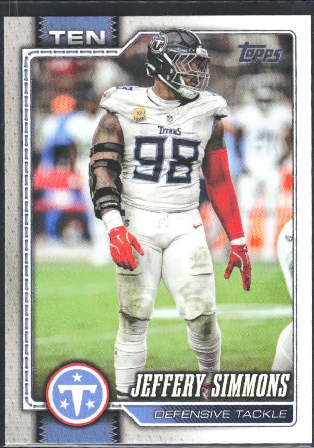 2026 Topps Flagship Football Jeffery Simmons #257 – framsida