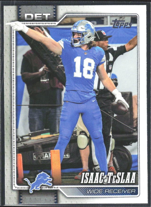 2026 Topps Flagship Football Isaac TeSlaa #64 – framsida