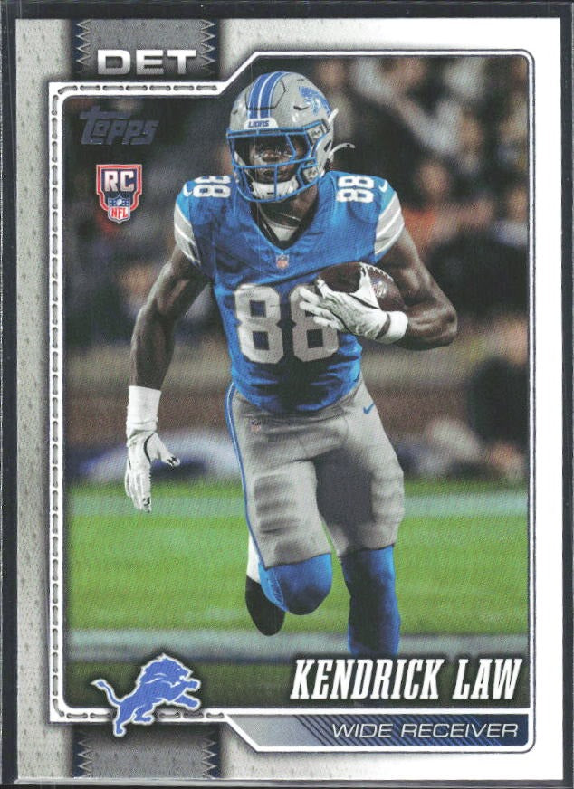 2026 Topps Flagship Football Kendrick Law RC #374 – framsida
