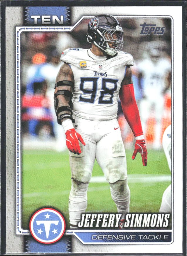 2026 Topps Flagship Football Jeffery Simmons #257 – framsida