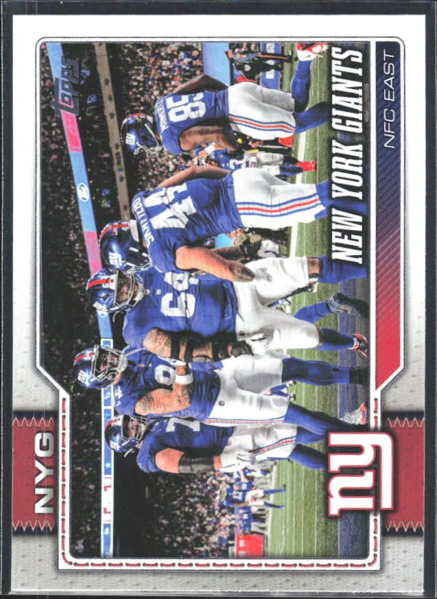 2026 Topps Flagship Football New York Giants #275 – framsida
