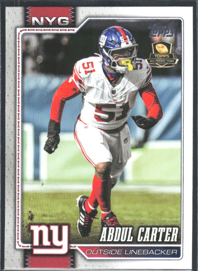 2026 Topps Flagship Football Abdul Carter #150 – framsida