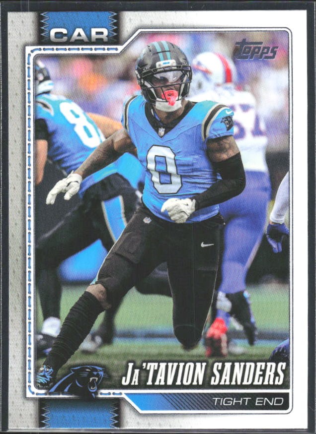2026 Topps Flagship Football Ja’Tavion Sanders #27 – framsida