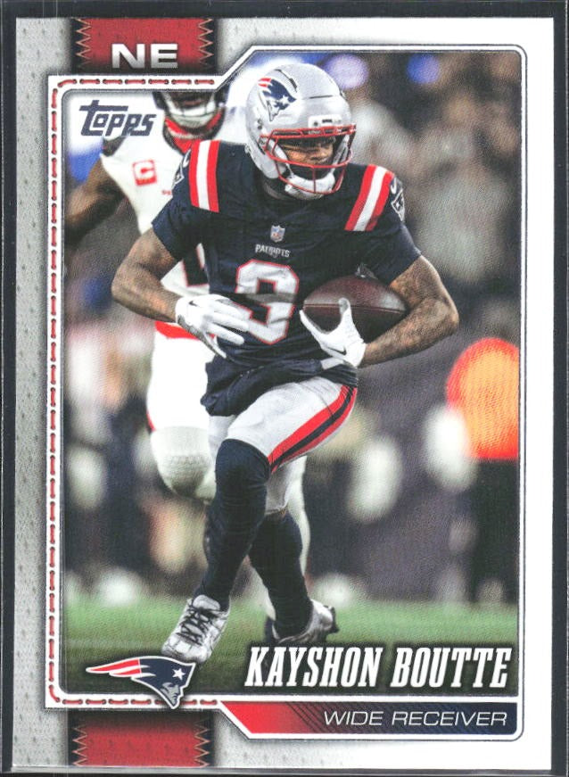 2026 Topps Flagship Football Kayshon Boutte #242 – framsida