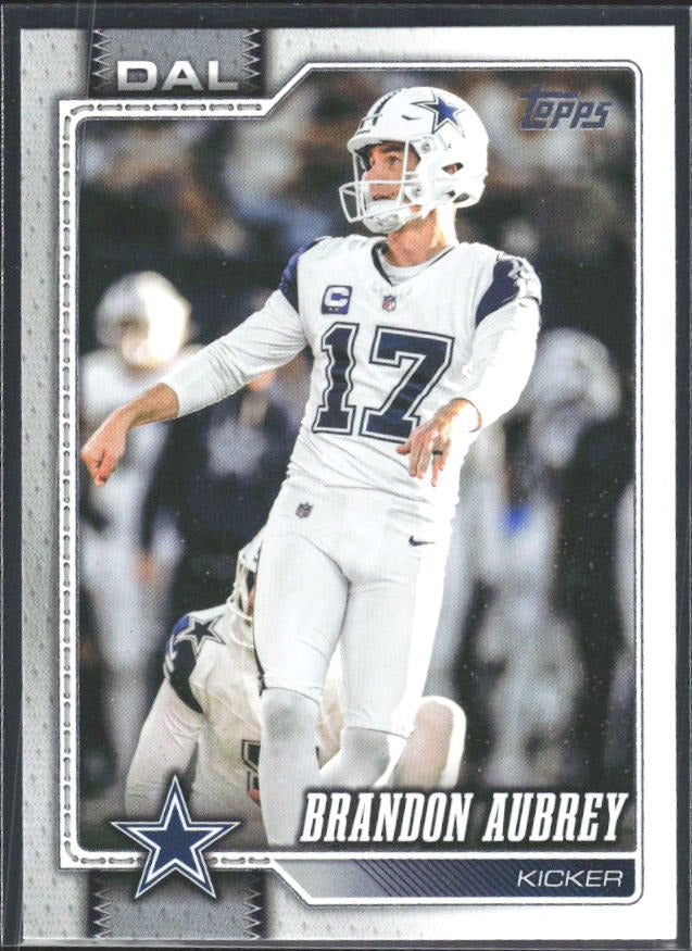 2026 Topps Flagship Football Brandon Aubrey #52 – framsida