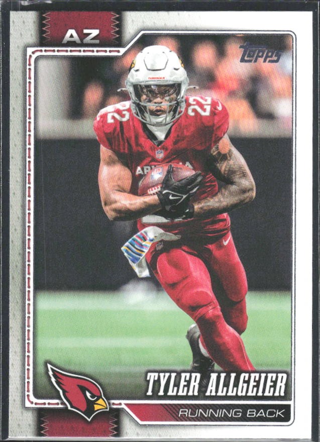2026 Topps Flagship Football Tyler Allgeier #204 – framsida