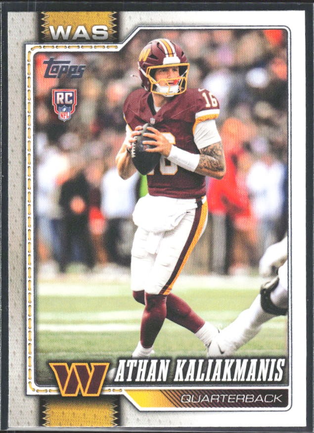 2026 Topps Flagship Football Athan Kaliakmanis RC #354 – framsida