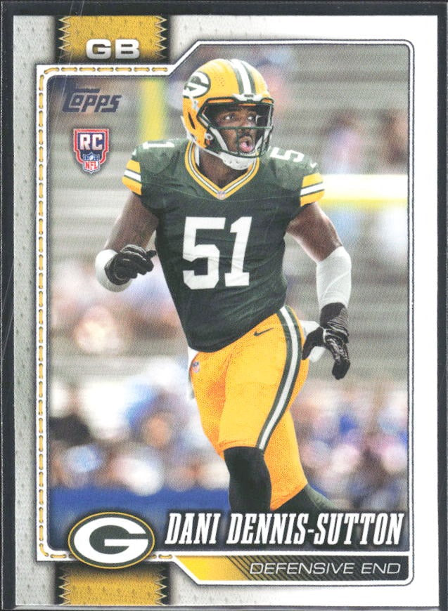 2026 Topps Flagship Football Dani Dennis-Sutton RC #393 – framsida