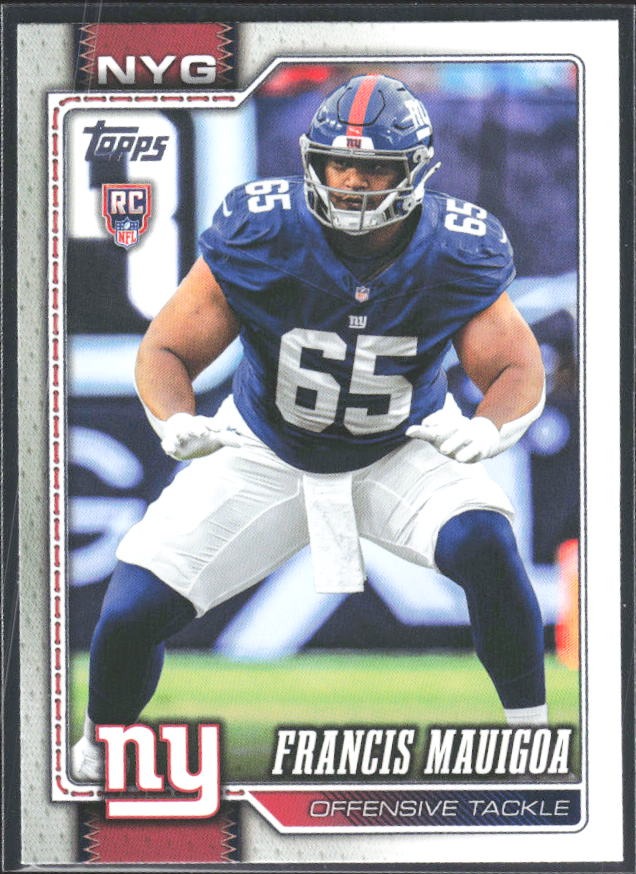 2026 Topps Flagship Football Francis Mauigoa RC #373 – framsida