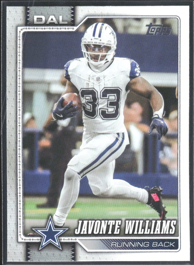 2026 Topps Flagship Football Javonte Williams #51 – framsida