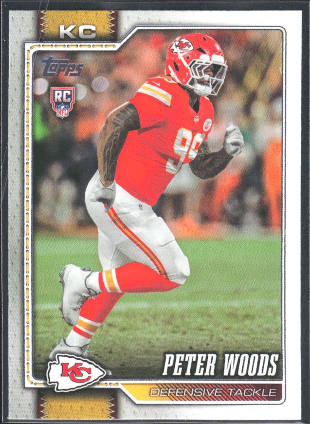2026 Topps Flagship Football Peter Woods RC #342 – framsida