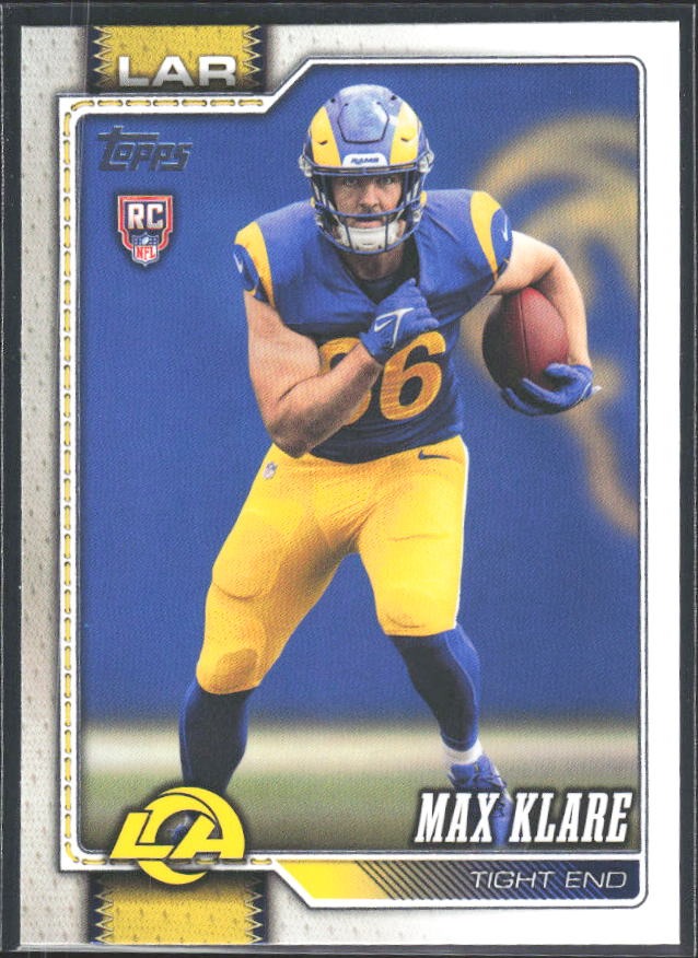 2026 Topps Flagship Football Max Klare RC #340 – framsida