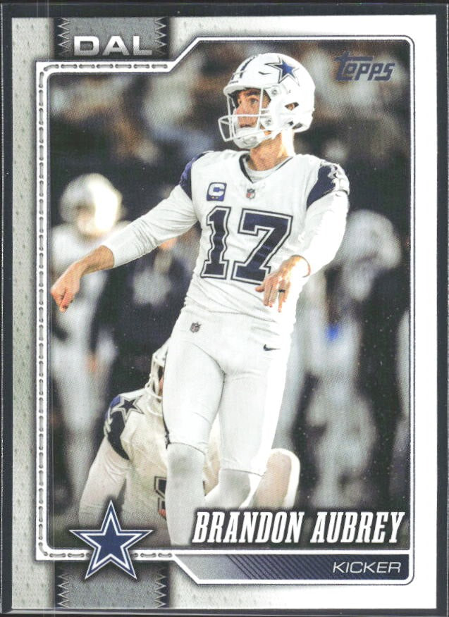 2026 Topps Flagship Football Brandon Aubrey #52 – framsida