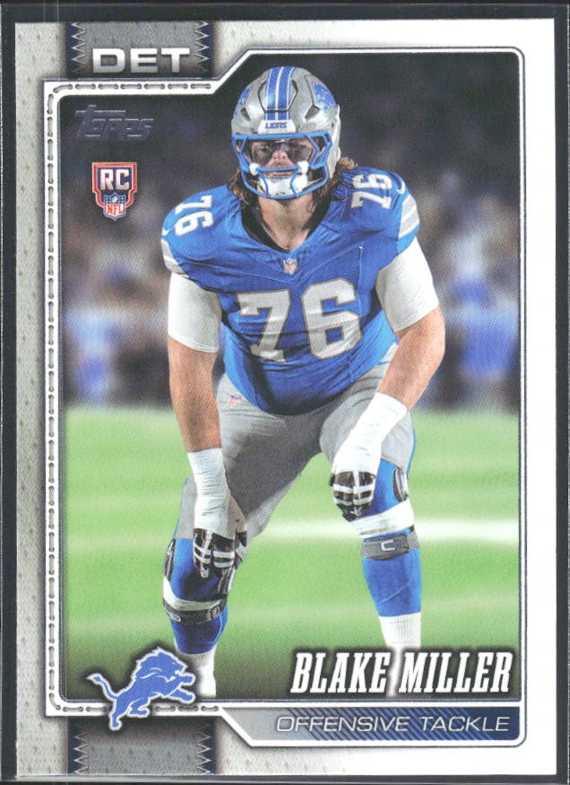 2026 Topps Flagship Football Blake Miller RC #380 – framsida