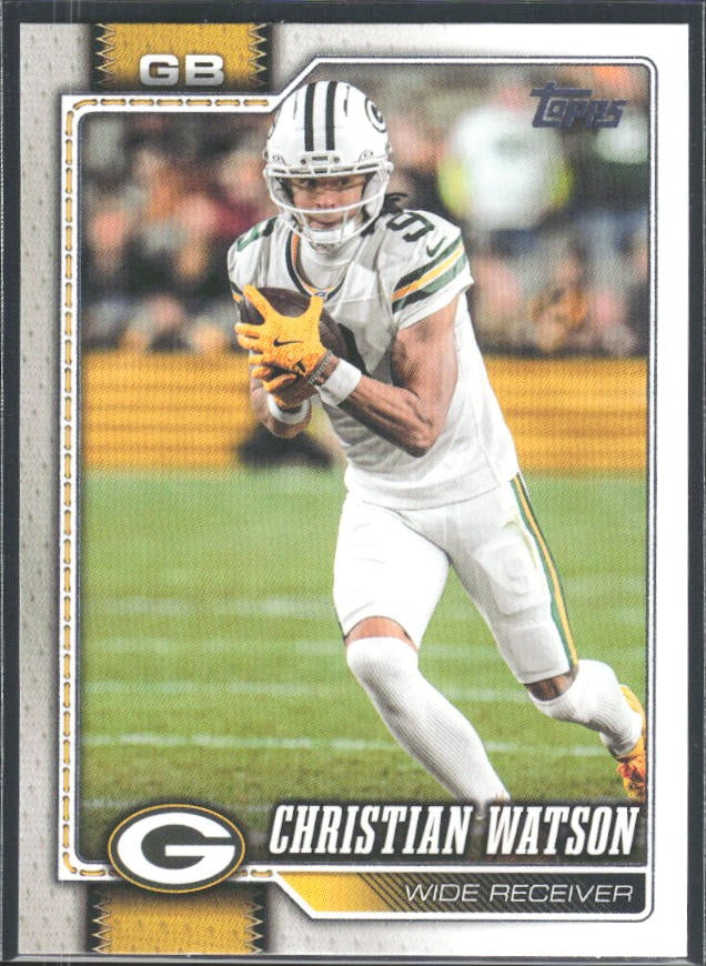 2026 Topps Flagship Football Christian Watson #75 – framsida