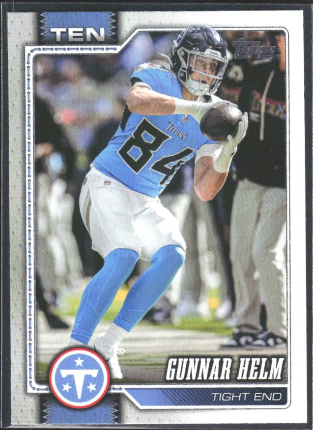 2026 Topps Flagship Football Gunnar Helm #255 – framsida