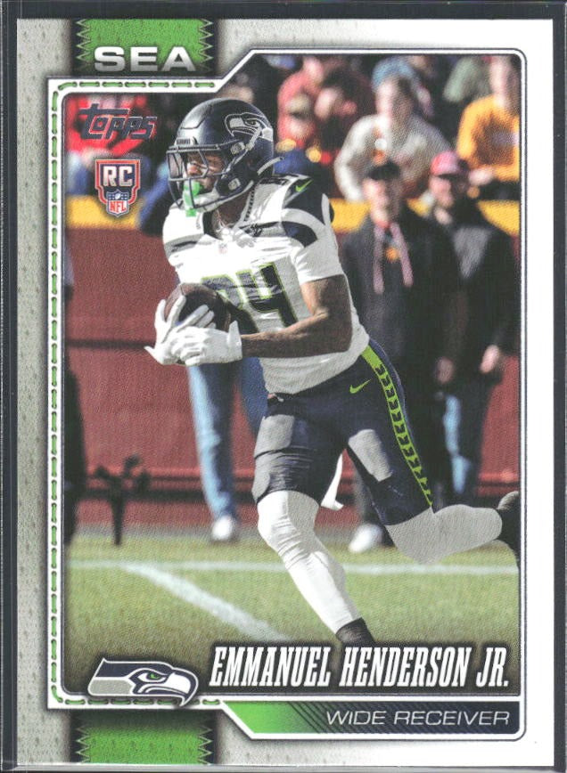 2026 Topps Flagship Football Emmanuel Henderson Jr. RC #392 – framsida