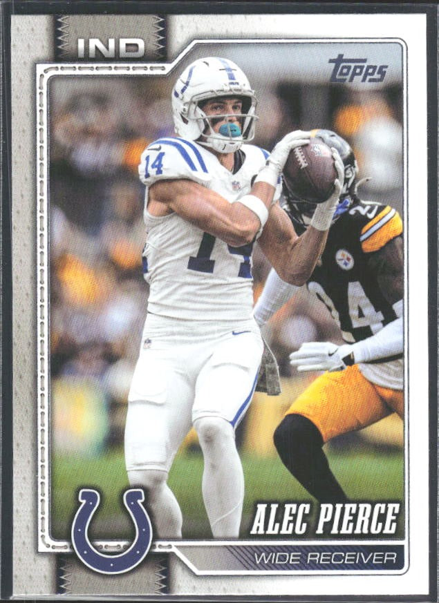 2026 Topps Flagship Football Alec Pierce #87 – framsida