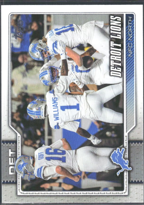 2026 Topps Flagship Football Detroit Lions #273 – framsida