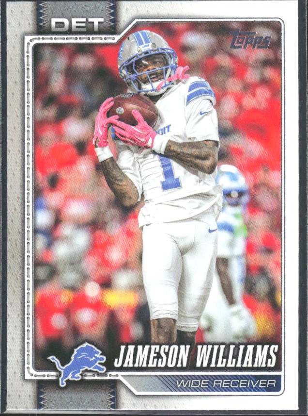 2026 Topps Flagship Football Jameson Williams #67 – framsida