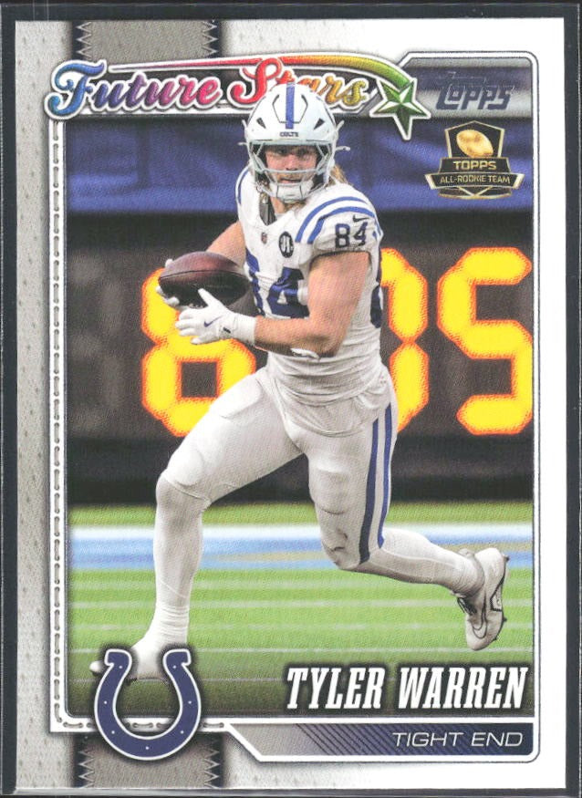 2026 Topps Flagship Football Tyler Warren Future Stars #265 – framsida
