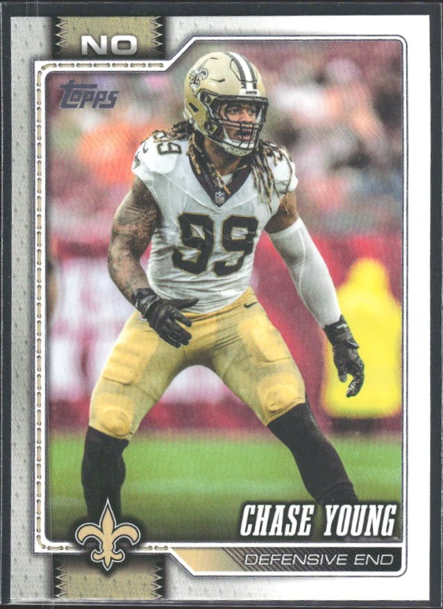2026 Topps Flagship Football Chase Young #244 – framsida