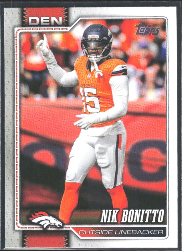 2026 Topps Flagship Football Nik Bonitto #61 – framsida
