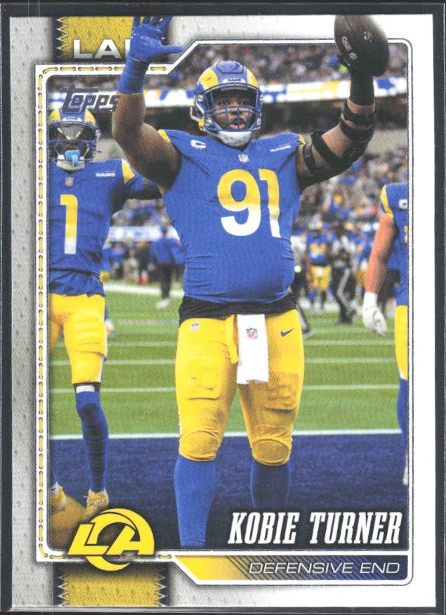 2026 Topps Flagship Football Kobie Turner #233 – framsida
