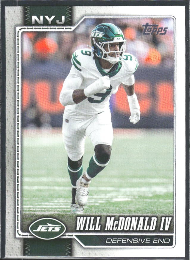 2026 Topps Flagship Football Will McDonald IV #158 – framsida