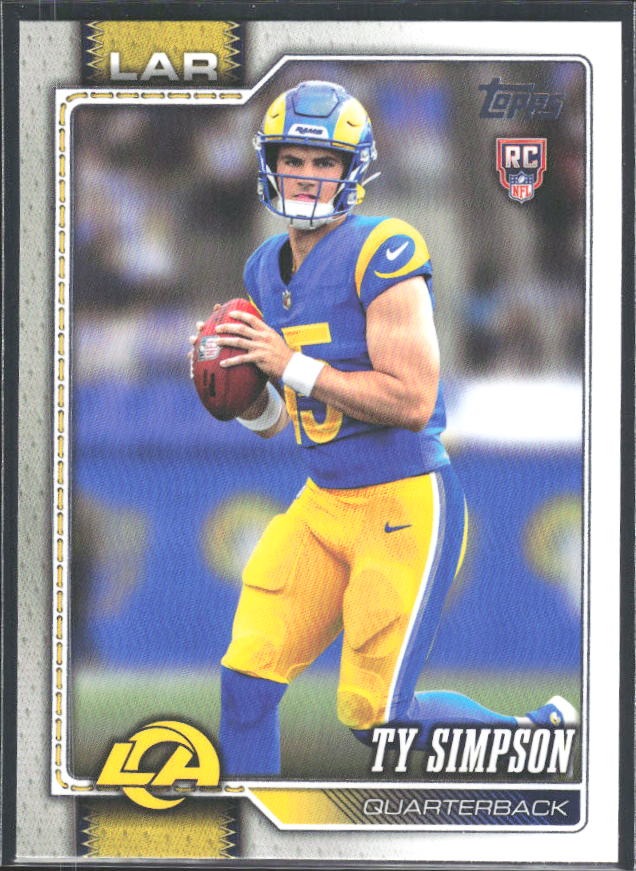 2026 Topps Flagship Football Ty Simpson RC #302 – framsida