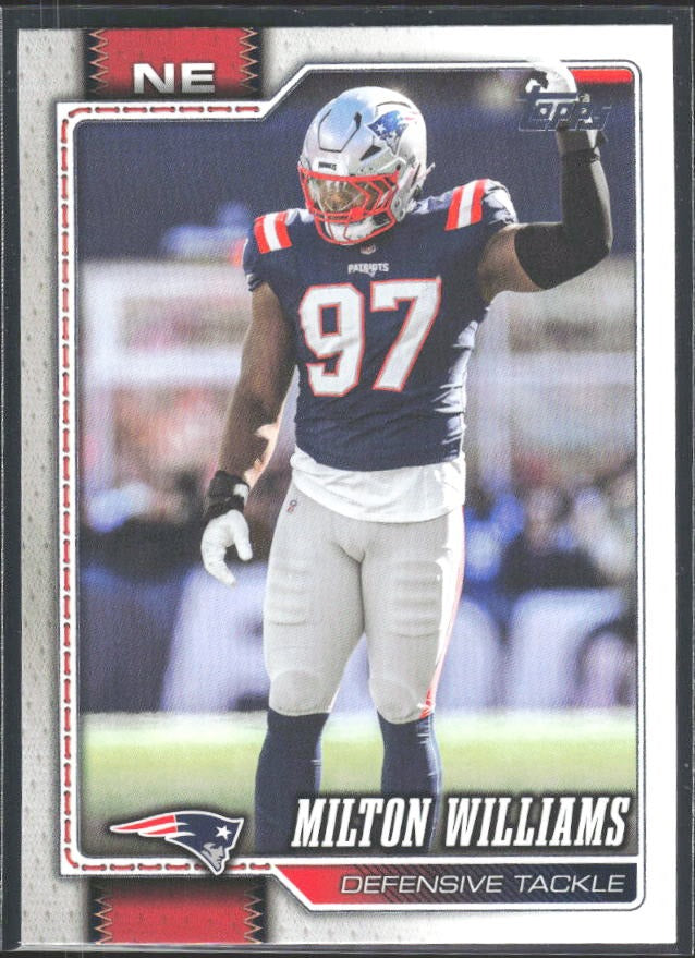 2026 Topps Flagship Football Milton Williams #142 – framsida