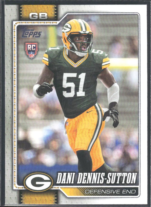 2026 Topps Flagship Football Dani Dennis-Sutton RC #393 – framsida