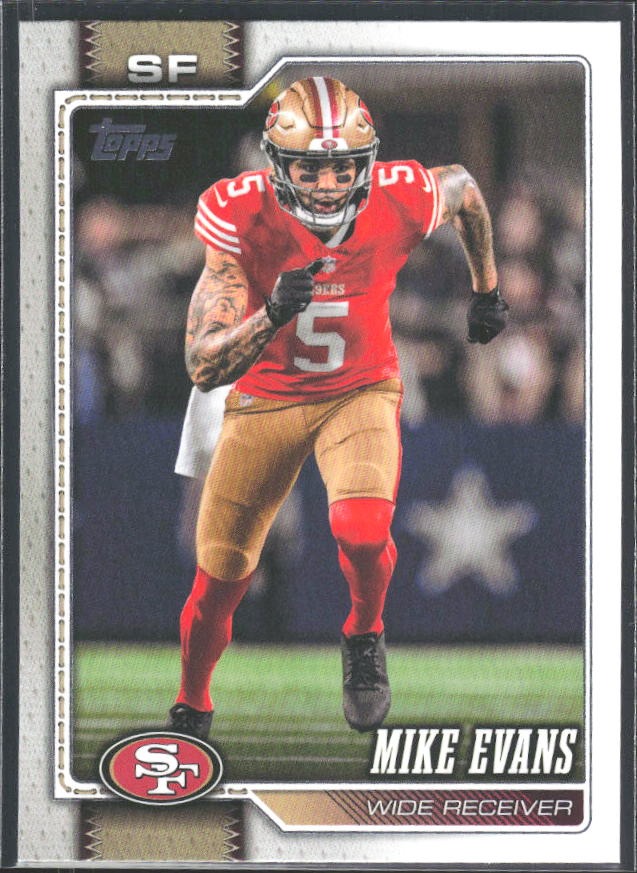 2026 Topps Flagship Football Mike Evans #156 – framsida