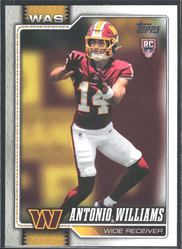 2026 Topps Flagship Football Antonio Williams RC #328 – framsida